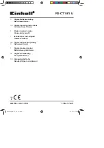 EINHELL RG-CT 18/1 Li Original Operating Instructions preview