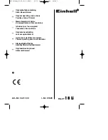 Preview for 1 page of EINHELL RG-CT 18 Li Original Operating Instructions