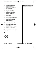 EINHELL RG-DP 1035 N Original Operating Instructions preview