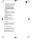 Preview for 17 page of EINHELL RG-EL 2700 E Operating Instructions Manual