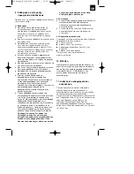 Preview for 47 page of EINHELL RG-EL 2700 E Operating Instructions Manual