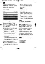 Preview for 14 page of EINHELL RG-ES 1433 Operating Instructions Manual