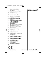 EINHELL RG-ET 7535 Original Operating Instructions preview