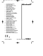 EINHELL RG-PM48B&S Original Operating Instructions preview