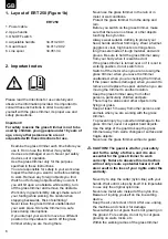 Preview for 6 page of EINHELL ROYAL 34.013.25 Directions For Use Manual