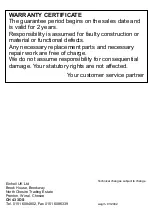 Preview for 12 page of EINHELL ROYAL 34.013.25 Directions For Use Manual