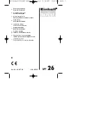 EINHELL Royal MT 26 Operating Instructions Manual preview