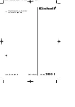 EINHELL RT-HA 2000 E Original Operating Instructions preview