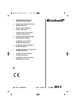 EINHELL RT-MG 200E Original Operating Instructions предпросмотр