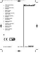 Preview for 1 page of EINHELL RT-SB 305 U Operating Instructions Manual