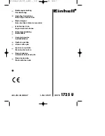 Preview for 1 page of EINHELL RT-TS 1725 U Operating Instructions Manual