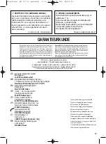 Preview for 47 page of EINHELL SB 701 Operating Instructions Manual