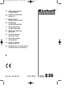 Preview for 3 page of EINHELL STE 850 Operating Instructions Manual