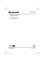 Preview for 1 page of EINHELL TC-CS 1400 Original Operating Instructions