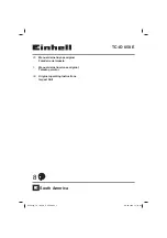 Preview for 1 page of EINHELL TC-ID 650 E Original Operating Instructions