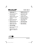 EINHELL TC-MX 1400-2 E Operating Instructions Manual предпросмотр