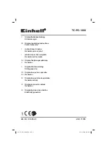 EINHELL TC-PG 1000 Operating Instructions Manual preview