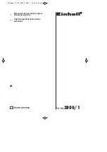 Preview for 1 page of EINHELL TC-PG 2800/1 Original Operating Instructions