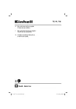 EINHELL TC-PL 750 Original Operating Instructions предпросмотр