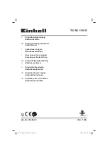 EINHELL TC-RO 1155 E Original Operating Instructions предпросмотр