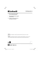 Preview for 1 page of EINHELL TC-TS 2025/1 U Original Operating Instructions