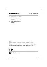 Предварительный просмотр 1 страницы EINHELL TE-AC 270/50/10 Operating Instructions Manual