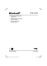 Предварительный просмотр 1 страницы EINHELL TE-AG 125 Original Operating Instructions