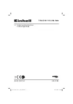 EINHELL TE-AG 18/115 Li BL-Solo Original Operating Instructions предпросмотр