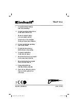 EINHELL TE-AP 18 Li Original Operating Instructions preview