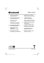 Предварительный просмотр 1 страницы EINHELL TE-CD 12/1 X-Li Operating Instructions Manual