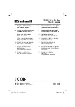 EINHELL TE-CD 18 Li BL Original Operating Instructions preview