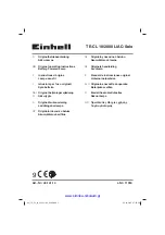 EINHELL TE-CL 18/2000 LiAC-Solo Original Operating Instructions предпросмотр