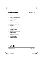 EINHELL TE-CR 18 Li Original Operating Instructions предпросмотр