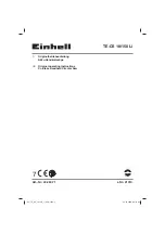 Preview for 1 page of EINHELL TE-CS 18/150 Li Operating Instructions Manual