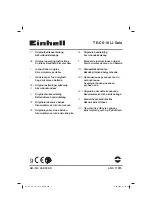 EINHELL TE-CS 18 Li-Solo Original Operating Instructions preview