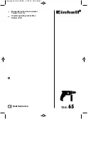 Preview for 1 page of EINHELL TE-ID 65 Original Operating Instructions