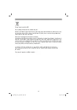 Preview for 38 page of EINHELL TE-ID 750/1 E Operating Instructions Manual