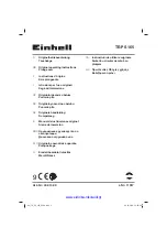 EINHELL TE-PS 165 Original Operating Instructions preview