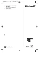 EINHELL TE-RH 20 Operating Instructions Manual preview