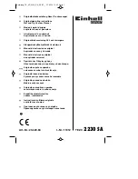 EINHELL TE-VC 2230 SA Original Operating Instructions preview