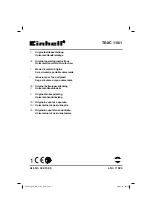 EINHELL TE-XC 110/1 Original Operating Instructions preview