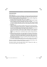 Preview for 57 page of EINHELL TH-AC 240/24/10 OF Operating Instructions Manual