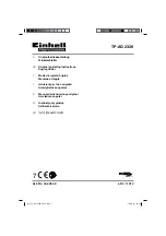 Предварительный просмотр 1 страницы EINHELL TP-AG 2326 Operating Instructions Manual