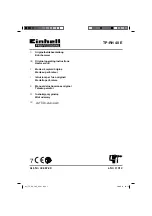 EINHELL TP-RH 40 E Operating Instructions Manual preview