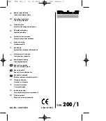 Предварительный просмотр 1 страницы EINHELL TPR 200/1 Operating Instructions Manual