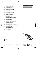 Предварительный просмотр 3 страницы EINHELL WS 230-3 Operating Instructions Manual