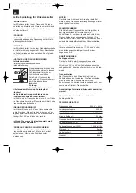 Предварительный просмотр 6 страницы EINHELL WS 230-3 Operating Instructions Manual