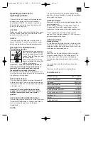 Предварительный просмотр 9 страницы EINHELL WS 230-3 Operating Instructions Manual