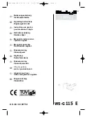 EINHELL WS-G 115 E Operating Instructions Manual предпросмотр