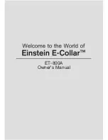 Einstein E-Collar ET-800A Owner'S Manual предпросмотр